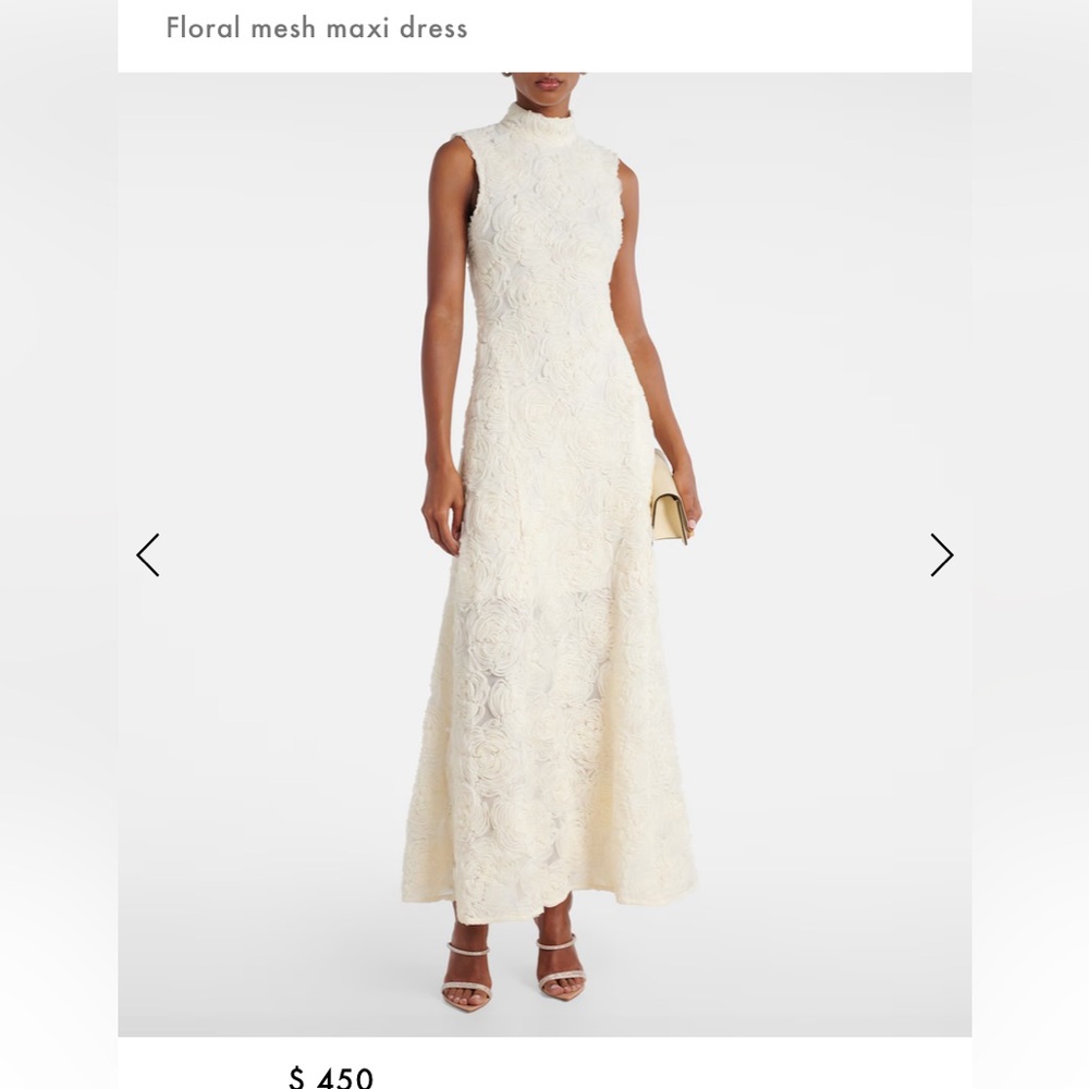 Rotate Ivory floral maxi dress